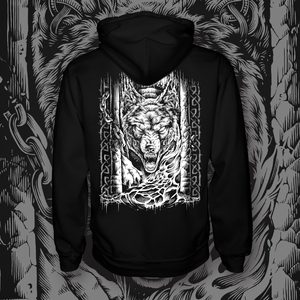 FENRIR - FREEDOM ZIPPER HOODIE BW - HOODIES{% if kategorie.adresa_nazvy[0] != zbozi.kategorie.nazev %} - T-SHIRTS, BOOTS{% endif %}