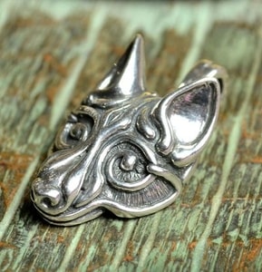 FENRIR WIKINGER WOLFSKOPF , SILBER ANHÄNGER VON WULFLUND, AG 925 - ANHÄNGER - SCHMUCK, SILBER{% if kategorie.adresa_nazvy[0] != zbozi.kategorie.nazev %} - SILBER SCHMUCKSTÜCKE{% endif %}