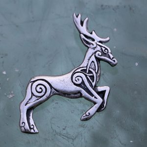 CELTIC DEER - HERNE, ZINC, PENDANT, ANTIQUE SILVER - CELTIC PENDANTS{% if kategorie.adresa_nazvy[0] != zbozi.kategorie.nazev %} - JEWELLERY - BRONZE, ZINC{% endif %}