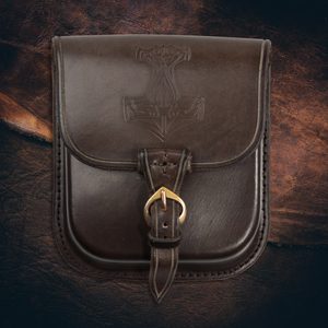 THOR'S HAMMER, LEATHER BELT BAG - BROWN - BAGS, SPORRANS{% if kategorie.adresa_nazvy[0] != zbozi.kategorie.nazev %} - LEATHER PRODUCTS{% endif %}