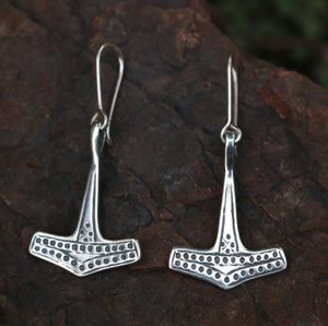 THOR'S HAMMER, SILVER EARRINGS - EARRINGS{% if kategorie.adresa_nazvy[0] != zbozi.kategorie.nazev %} - SILVER JEWELLERY{% endif %}