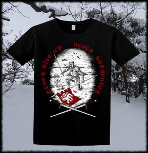 NEVER GIVE UP, NEVER SURRENDER, T-SHIRT - PAGAN T-SHIRTS NAAV FASHION{% if kategorie.adresa_nazvy[0] != zbozi.kategorie.nazev %} - T-SHIRTS, BOOTS{% endif %}