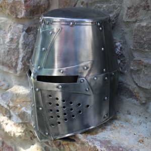 TEMPLAR KNIGHT GREAT HELMET DURALUMIN - COSTUME RENTAL - WAFFEN UND RÜSTUNGEN VERLEIH{% if kategorie.adresa_nazvy[0] != zbozi.kategorie.nazev %} - FILM UND REQUISITEN{% endif %}