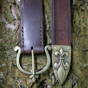 MEDIEVAL LONG BELT, FLEUR DE LIS - BELTS{% if kategorie.adresa_nazvy[0] != zbozi.kategorie.nazev %} - LEATHER PRODUCTS{% endif %}