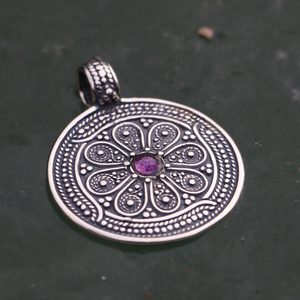 VESNA, SLAVIC SILVER JEWELRY, MORAVIA MAGNA, AMETHYST - PENDANTS{% if kategorie.adresa_nazvy[0] != zbozi.kategorie.nazev %} - SILVER JEWELLERY{% endif %}