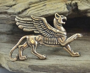 SCYTHIAN GRIFFIN, BRONZE PENDANT BY WULFLUND - BRONZE HISTORICAL JEWELS{% if kategorie.adresa_nazvy[0] != zbozi.kategorie.nazev %} - JEWELLERY - BRONZE, ZINC{% endif %}