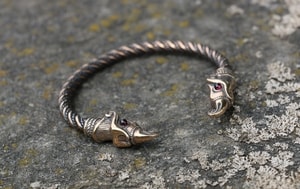 HUGINN AND MUNINN, VIKING BRACELET, BRONZE - VIKING, SLAVIC, CELTIC BRACELETS - BRONZE AND BRASS{% if kategorie.adresa_nazvy[0] != zbozi.kategorie.nazev %} - JEWELLERY - BRONZE, ZINC{% endif %}