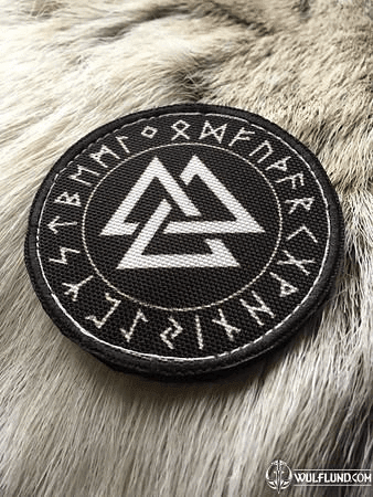 VALKNUT AND FUTHARK, VELCRO PATCH