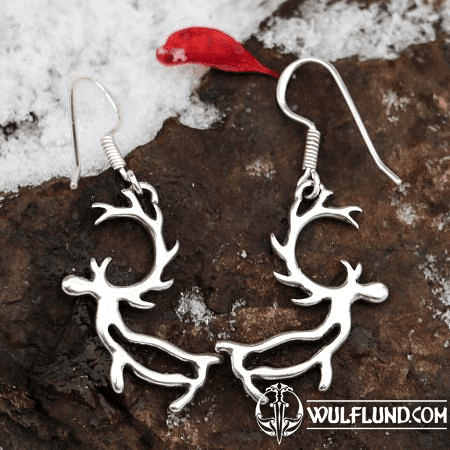 PORO, SAMI REINDEER, EARRINGS SILVER 925