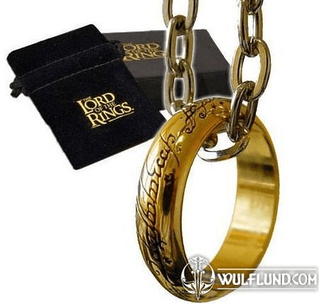 LORD OF THE RINGS - THE ONE RING, GOLD PLATED