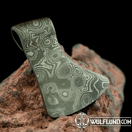 BJORNAR, AXE, PENDANT, DAMASCUS STEEL