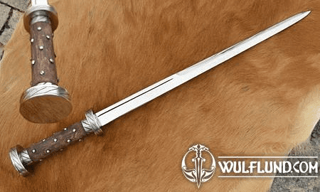 RONDEL DAGGER, SCHEIBENDOLCH, EXACT REPLICA XIV. CENTURY