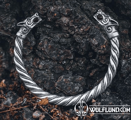 FENRIR, BRACELET VIKING LOUP - ÉTAIN