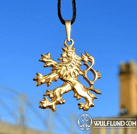 BOHEMIAN LION, BRASS TALISMAN