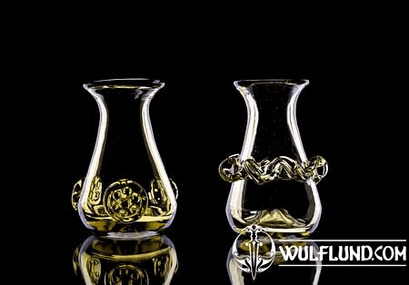 WHITE WOLF, SET OF 2 SHOT GLASSES