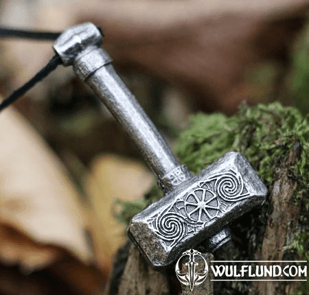 SVAROG'S HAMMER, PENDANT, PEWTER