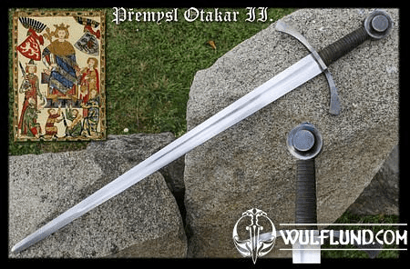 FORGED SWORD OTTOKAR II OF BOHEMIA, BATTLE READY REPLICA