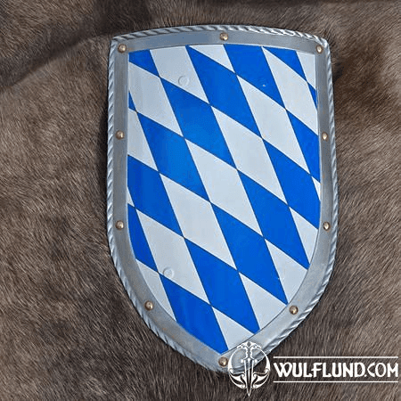 BAVARIA, MEDIEVAL SHIELD - METAL, HANDMADE