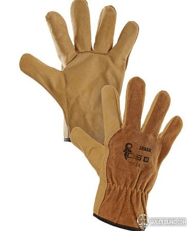 LEATHER GLOVES, BUILDING INDUSTRY, SIZE 10