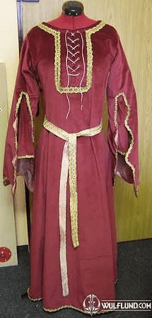 MEDIEVAL RED DRESS FOR WOMEN