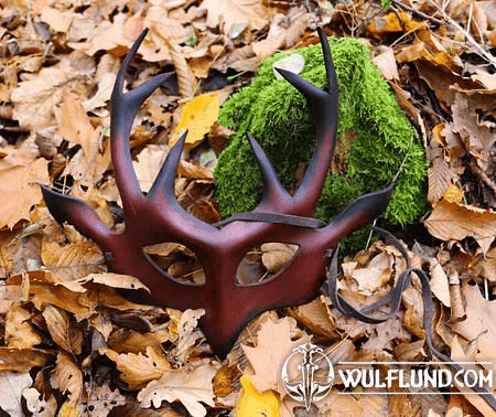 HERNE - DEER, SHAMAN LEATHER MASK