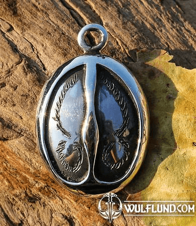 DEER TRACK, SILVER PENDANT