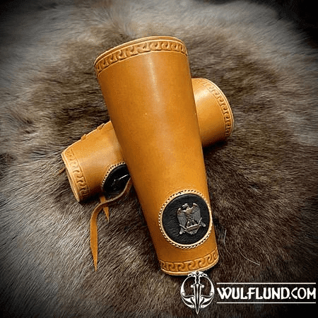 AQUILA - EAGLE S.P.Q.R. LEATHER BRACERS