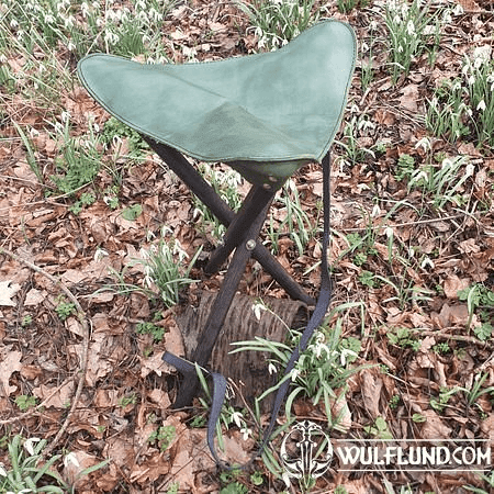 LEATHER FOLDING TRIPOD, CHAIR - FOR FISHERMEN