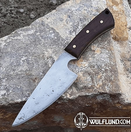 RUFUS, HAND FORGED BLACK KNIFE