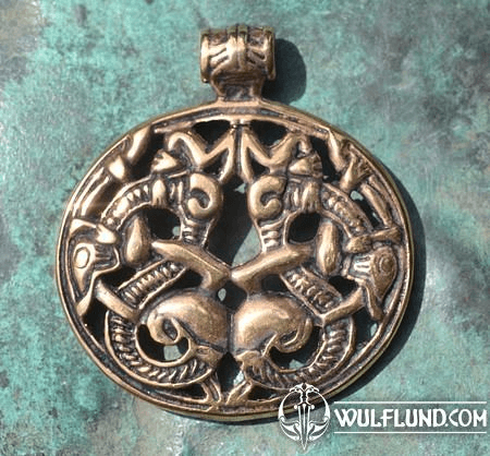 VIKING PENDANT, BORRE STYLE, BRONZE