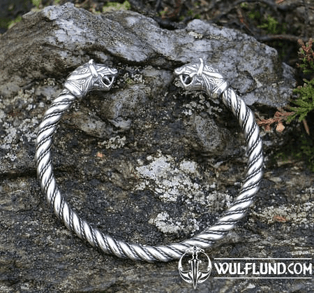 FLÓKI, WIKINGER ARMBAND VON WULFLUND SILBER