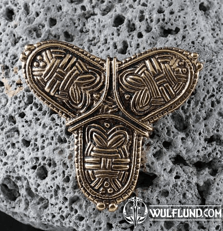 VIKING TREFOIL BRONZE BROOCH