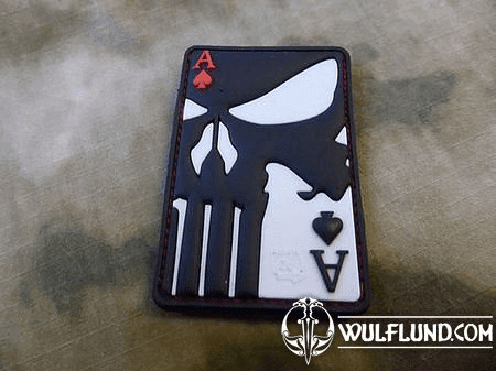 PUNISHER ACE OF SPADES, 3D VELCRO PATCH