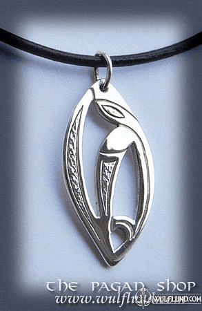 CELTIC NECKLACE, HANDCRAFTED SILVER PENDANT, XV