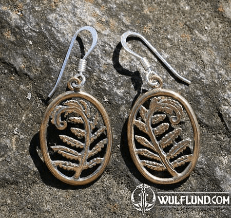 FERN, BRONZE EARRINGS