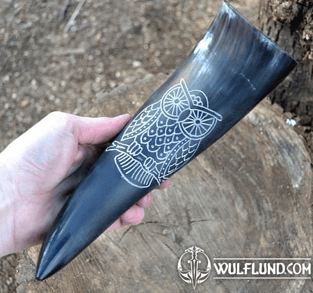 OWL, DRINKING HORN, 0.3 L