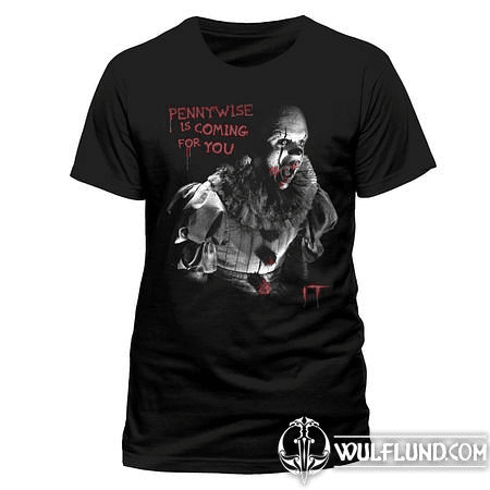 IT - COMING FOR YOU, BLACK UNISEX T-SHIRT