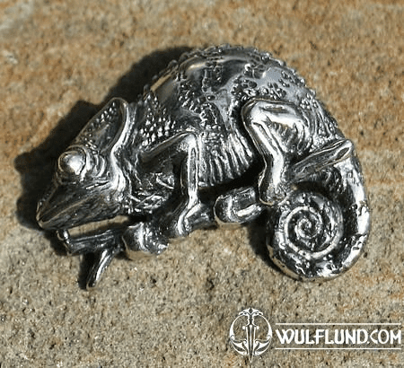 CHAMELEON, STERLING SILVER PENDANT