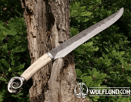 CONCHAR, FORGED KNIFE WITH A RAM'S HEAD