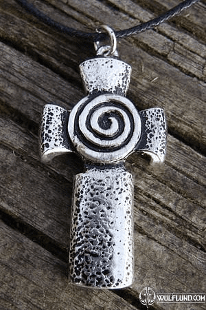 CELTIC CROSS WITH SPIRAL, NECKLACE