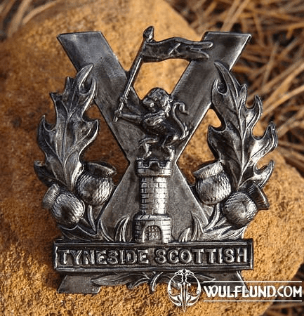 TYNESIDE SCOTTISH CAP BADGE