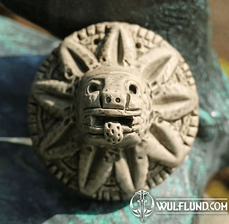 QUETZALCOATL, GEFIEDERTE SCHLANGE, AZTEC SKULPTUR, REPLIK