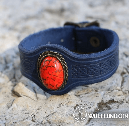 GRACIA LEATHER BRACELET WITH GLASS