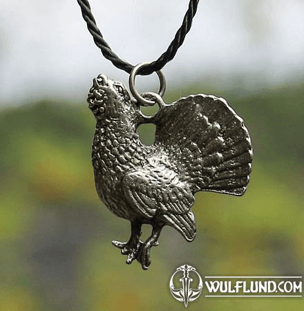 CAPERCAILLIE - GROUSE, PEWTER PENDANT