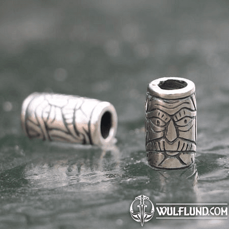 VIKING BEARD RING - GREYBEARD, SILVER