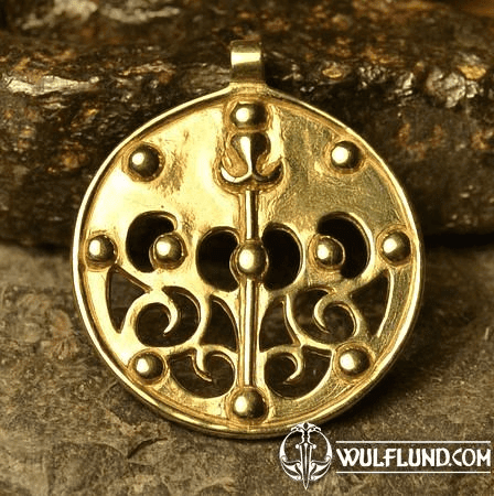 CELTIC LA TENE DRAGON OR BOAR BRASS PENDANT, LOCALITY OF SKRYJE, CENTRAL BOHEMIA