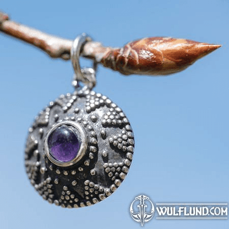 ISOLDA, AMETHYST, SILVER PENDANT