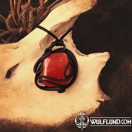 CARNELIAN - BIG STONE PENDANT