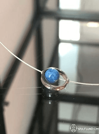 SPHERA, SILVER MINIMALISTIC PENDANT, LAPIS LAZULI