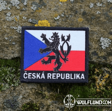 CZECH FLAG COLOURED, VELCRO PATCH